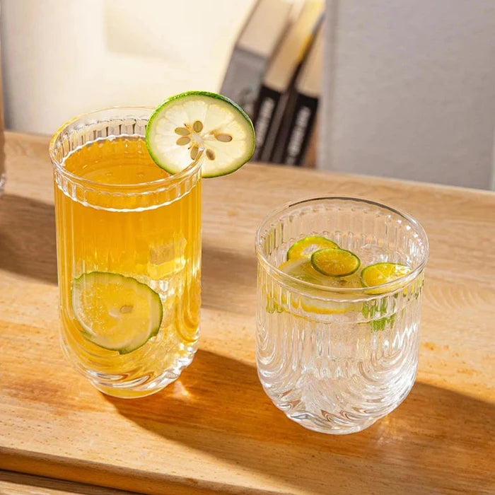 Lena Vintage Glasses, Set of 4