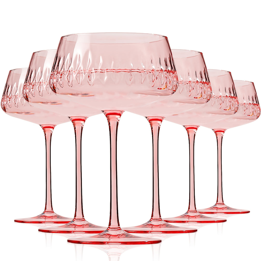 Penelope Pink Coupe, Set of 6