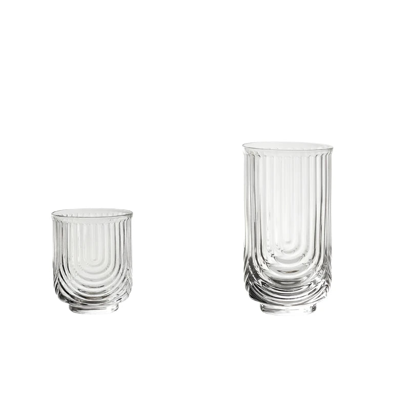 Lena Vintage Glasses, Set of 4