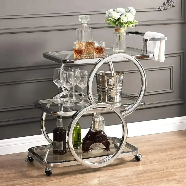 Lavina 3 Tier Bar Cart