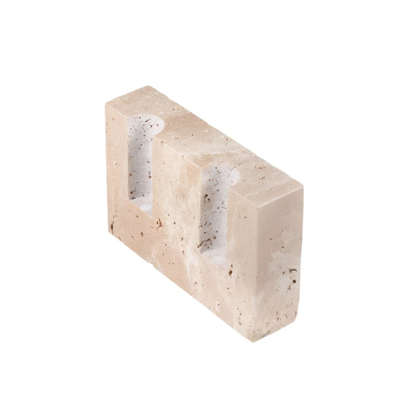 Olive Marble Candlestick Holder