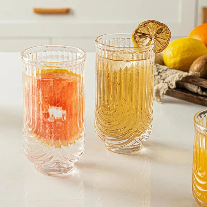 Lena Vintage Glasses, Set of 4