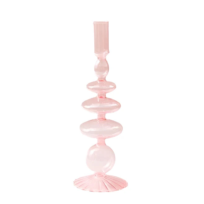 Fauna Glass Candlestick Holder
