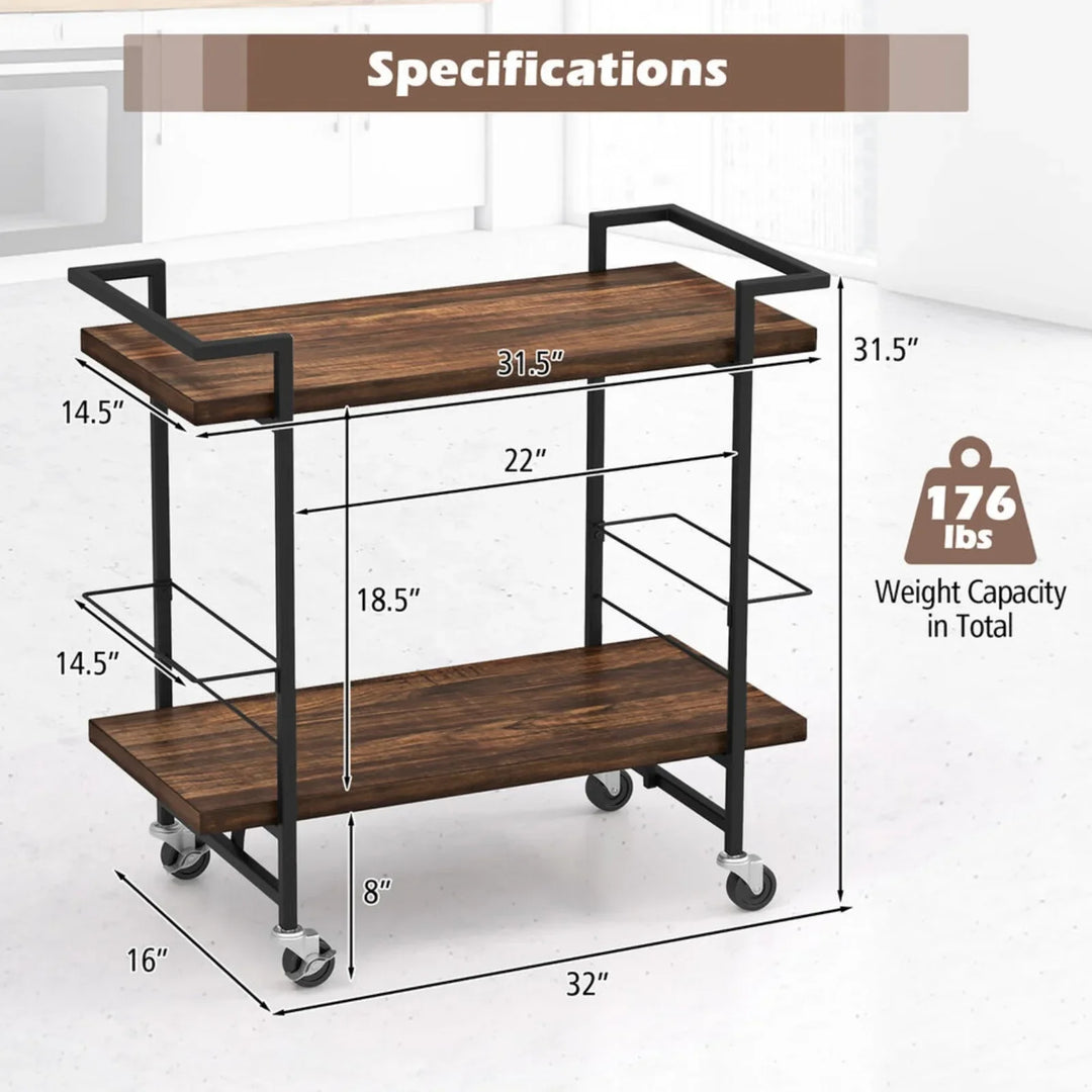 Maeve 2-tier Bar Cart